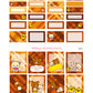 Autumn Bear Theme Vertical Planner Sticker Kit