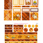 Autumn Bear Theme Vertical Planner Sticker Kit