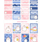 Kawaii Cute Bunny Vertical Planner Sticker Kit