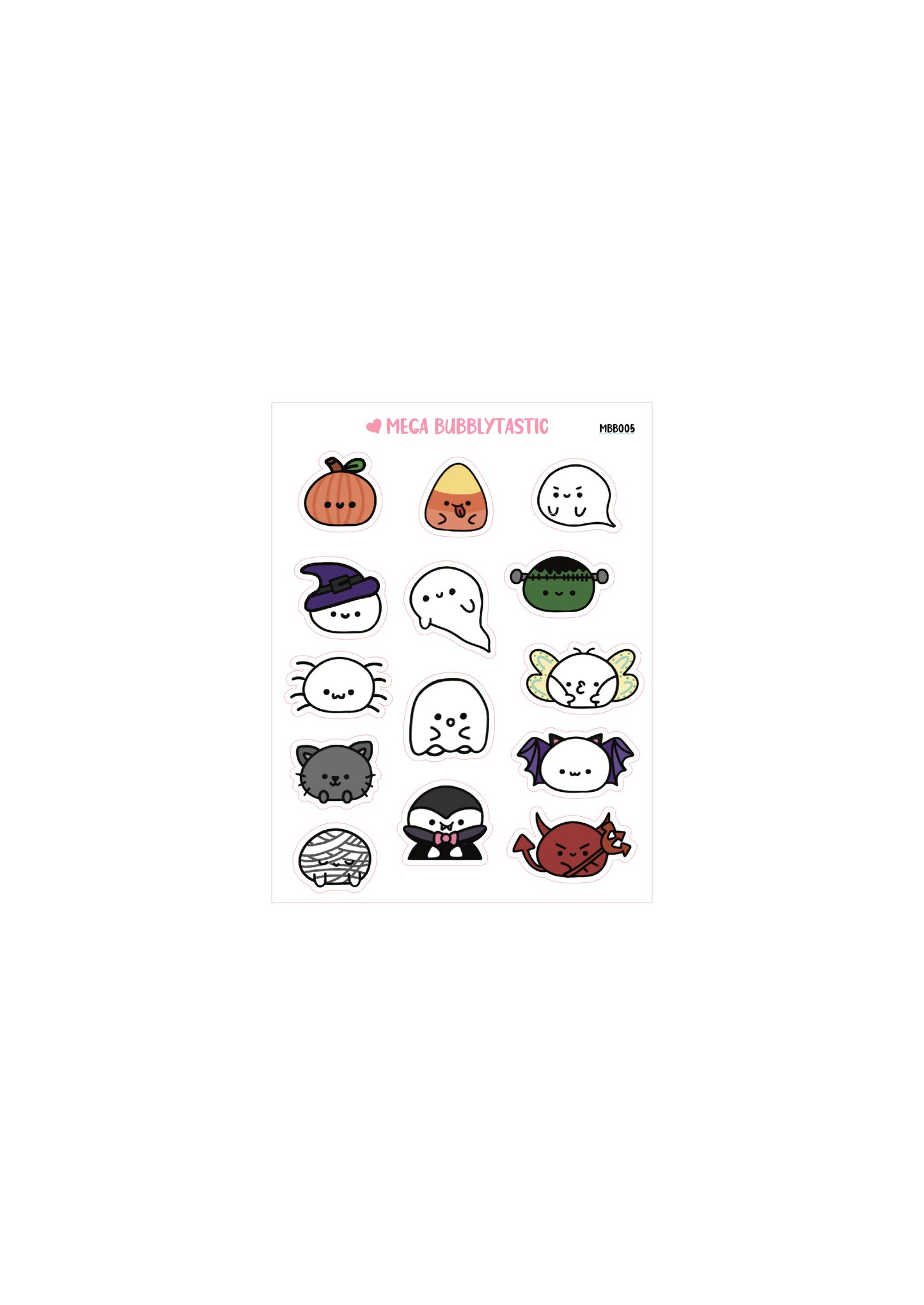 Bubba Halloween Costumes Kiss Cut Sticker Sheet