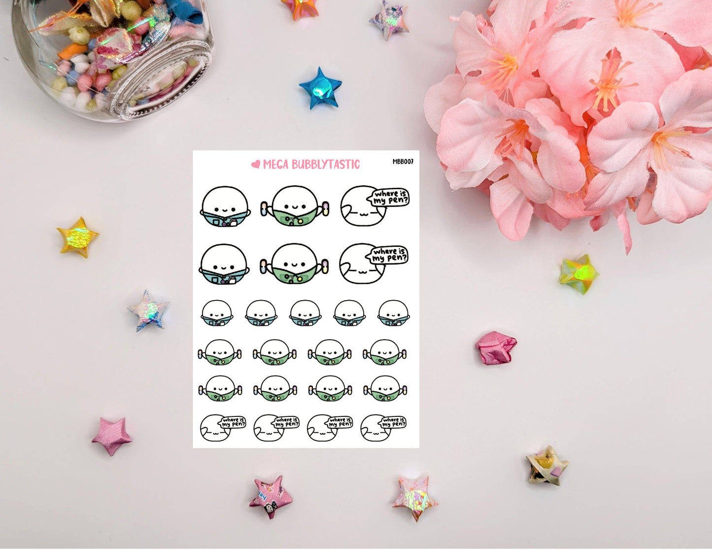 Cute Health Care Design Sticker Sheets