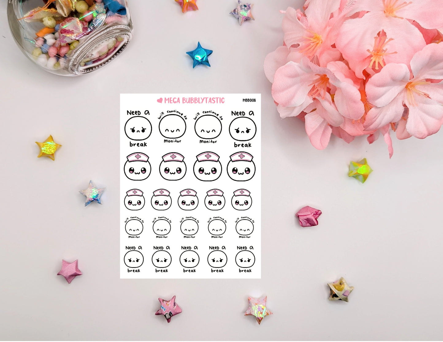 Cute Health Care Design Sticker Sheets