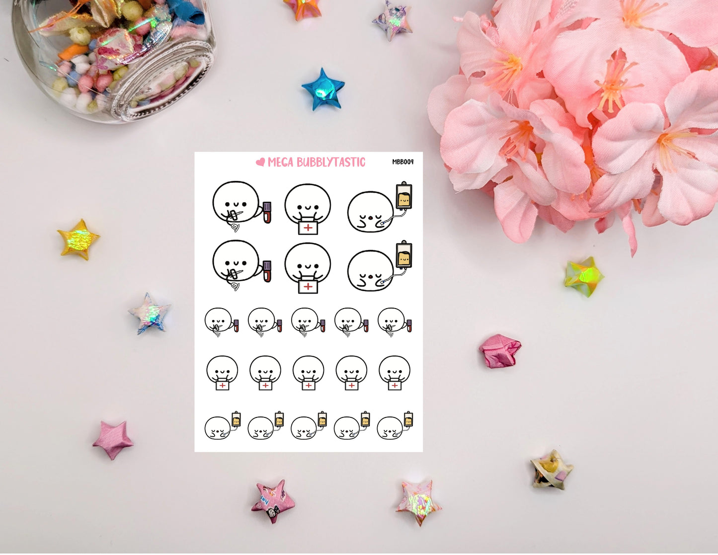 Cute Health Care Design Sticker Sheets