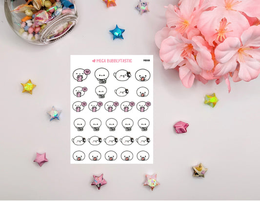 Cute Phone Design Sticker Sheets