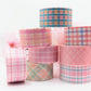 Pink Plaid Washi Tapes