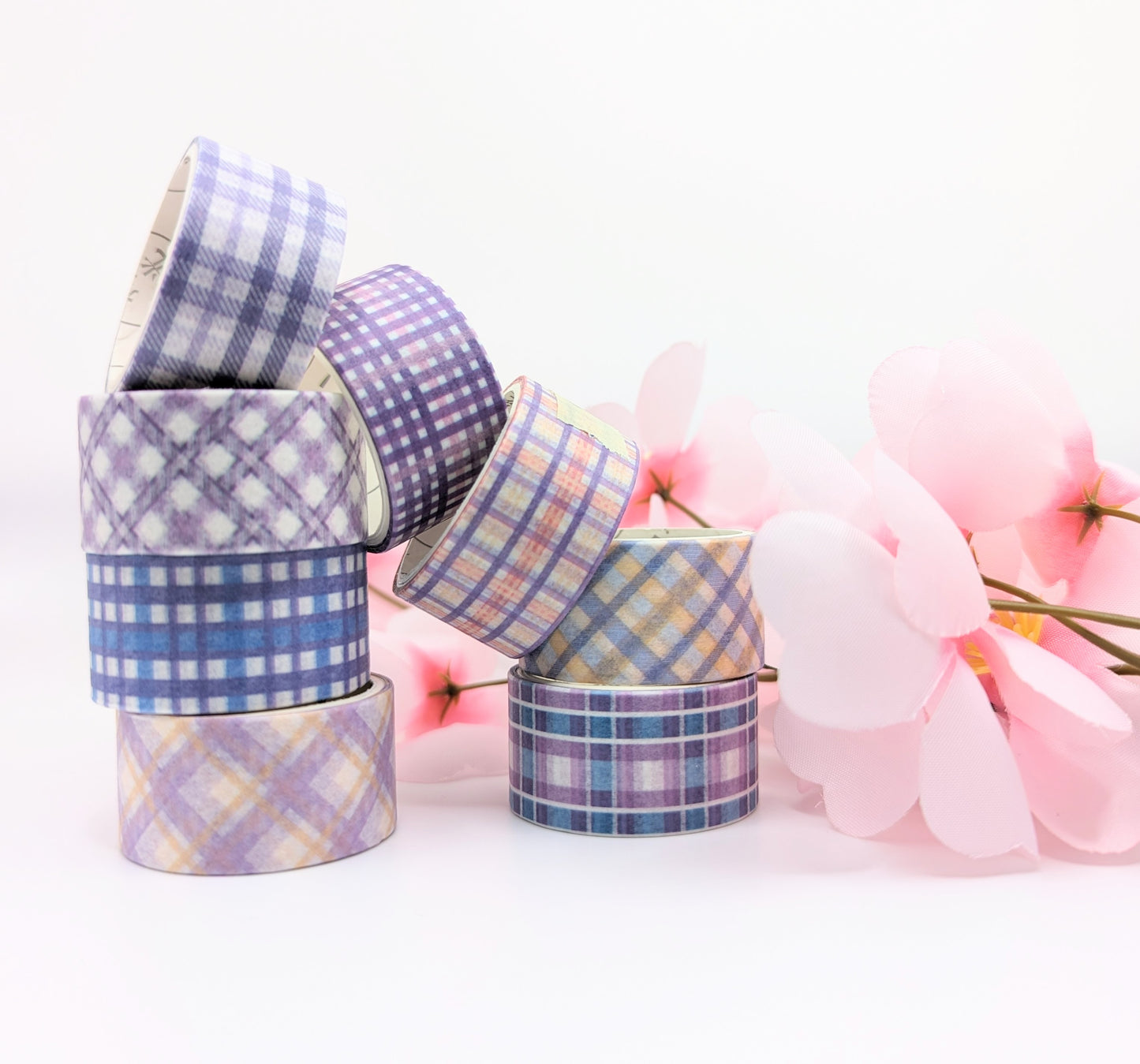 Purple Plaid Washi Tapes