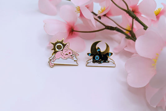 Moon and Sun Enamel Pin