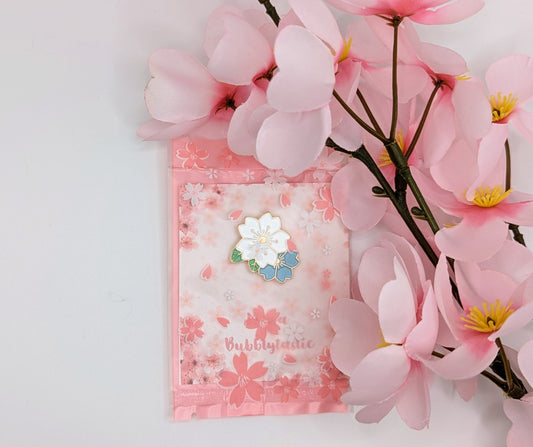 Two Colour Cherry Blossom Pin