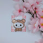 Cute Bear Onesie Magnetic Bookmark