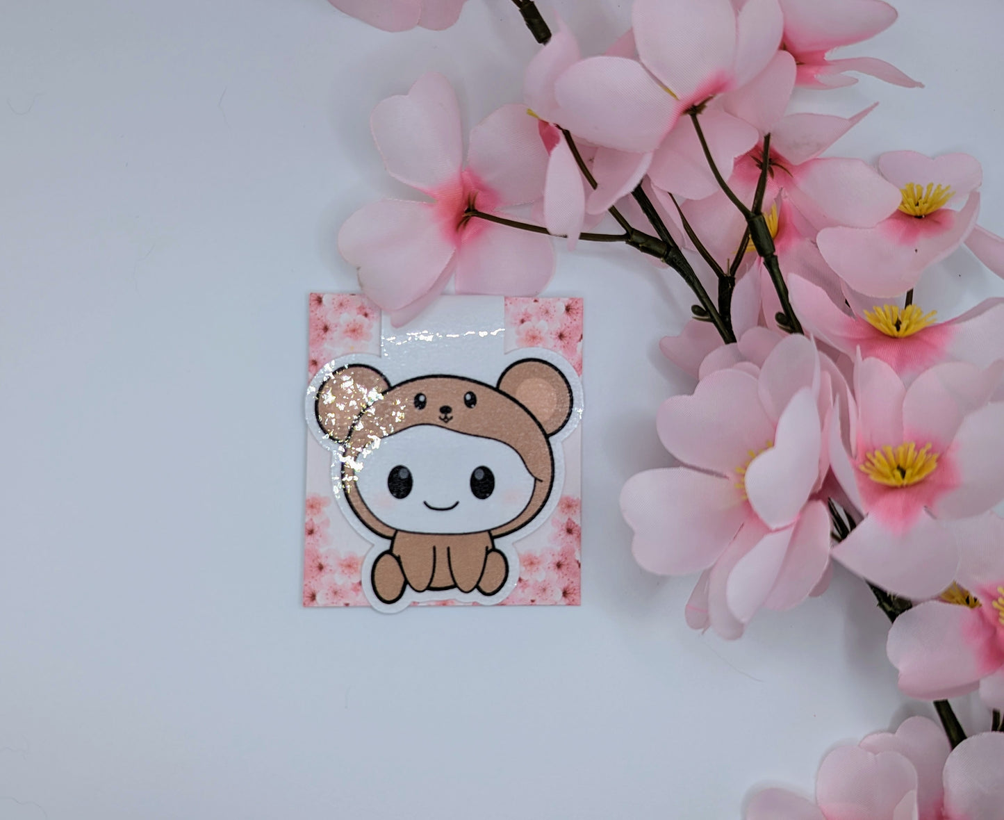 Cute Bear Onesie Magnetic Bookmark