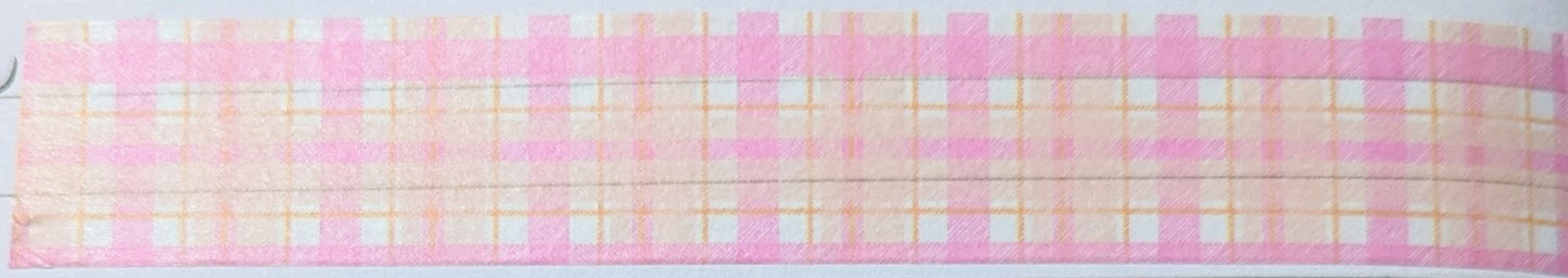 Pink Plaid Washi Tapes