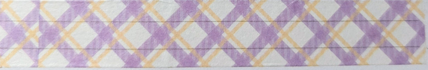 Purple Plaid Washi Tapes