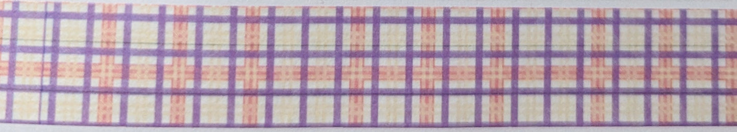 Purple Plaid Washi Tapes