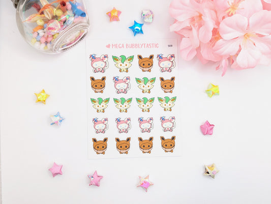 Evolution Cat Kiss Cut Sticker Sheet Ver 3