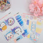 Kawaii Cute Cat Mini Vertical Planner Sticker Kit