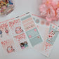 Kawaii Sakura Bubbly Mini Vertical Planner Sticker Kit