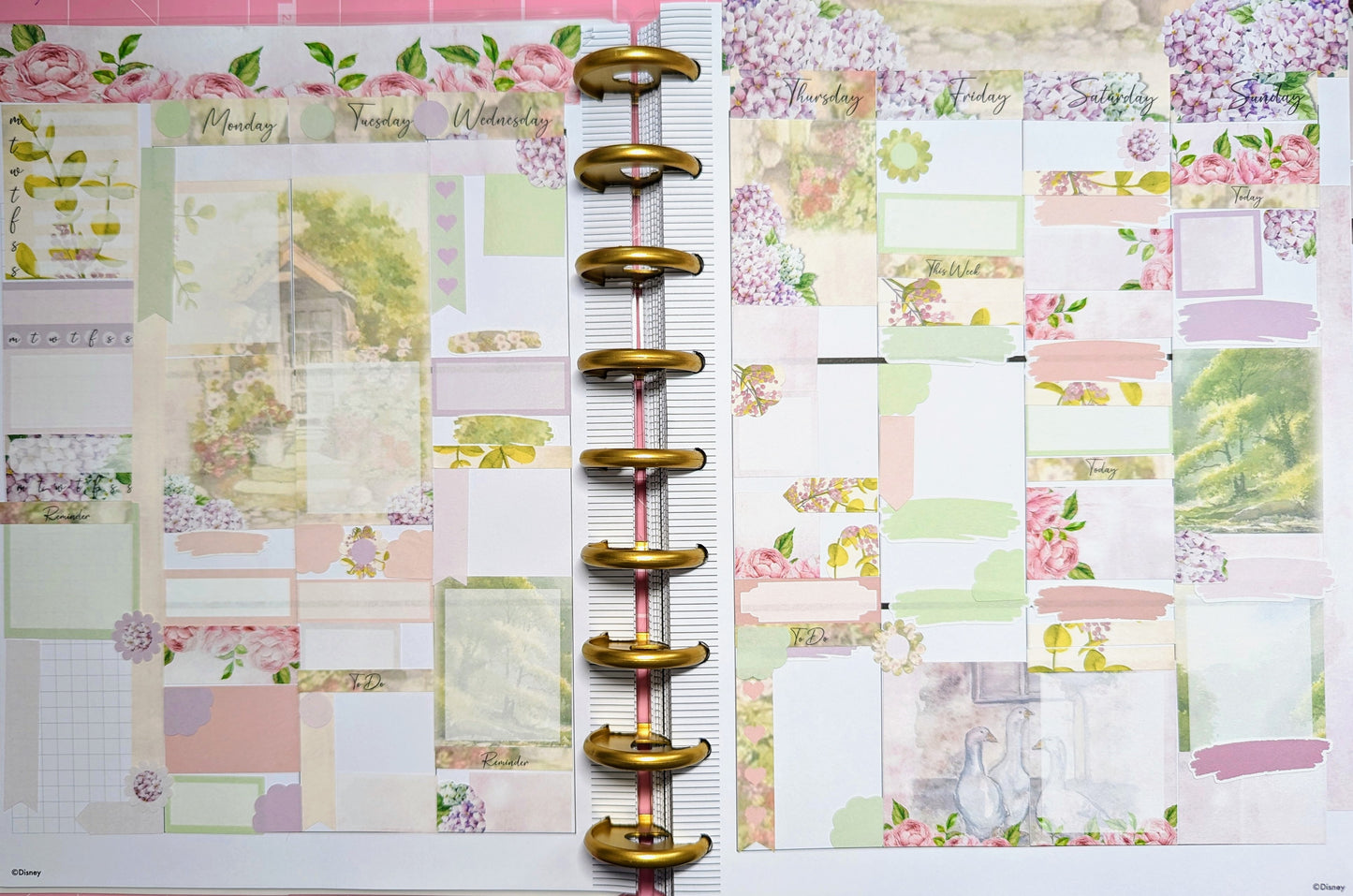 Floral House Vertical Planner Sticker Kit