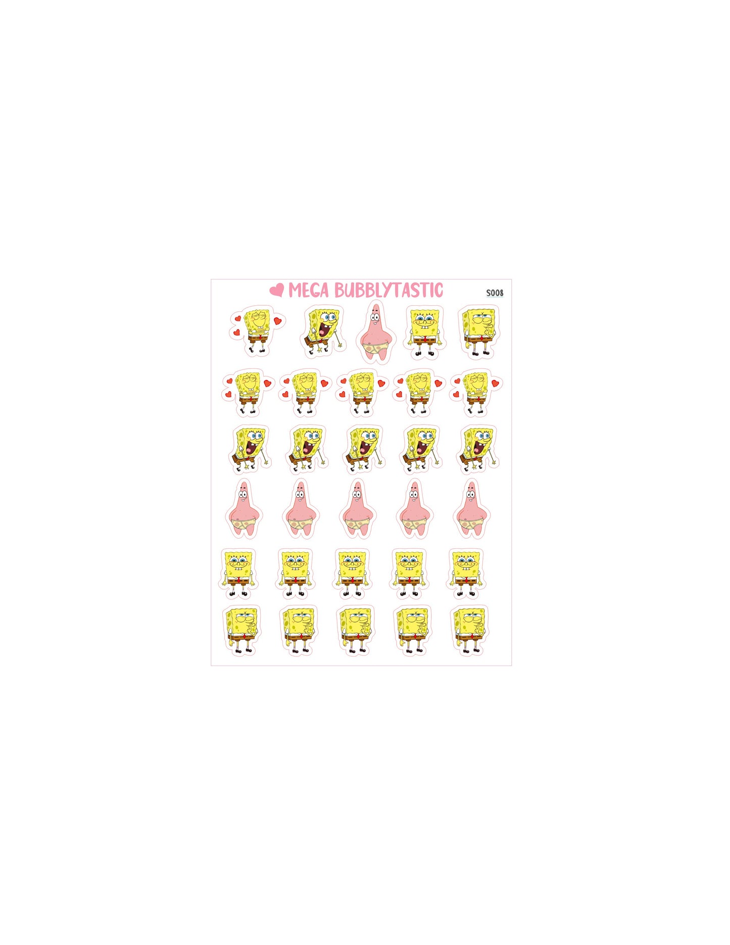 Cute Yellow Square Kiss Cut Sticker Sheet