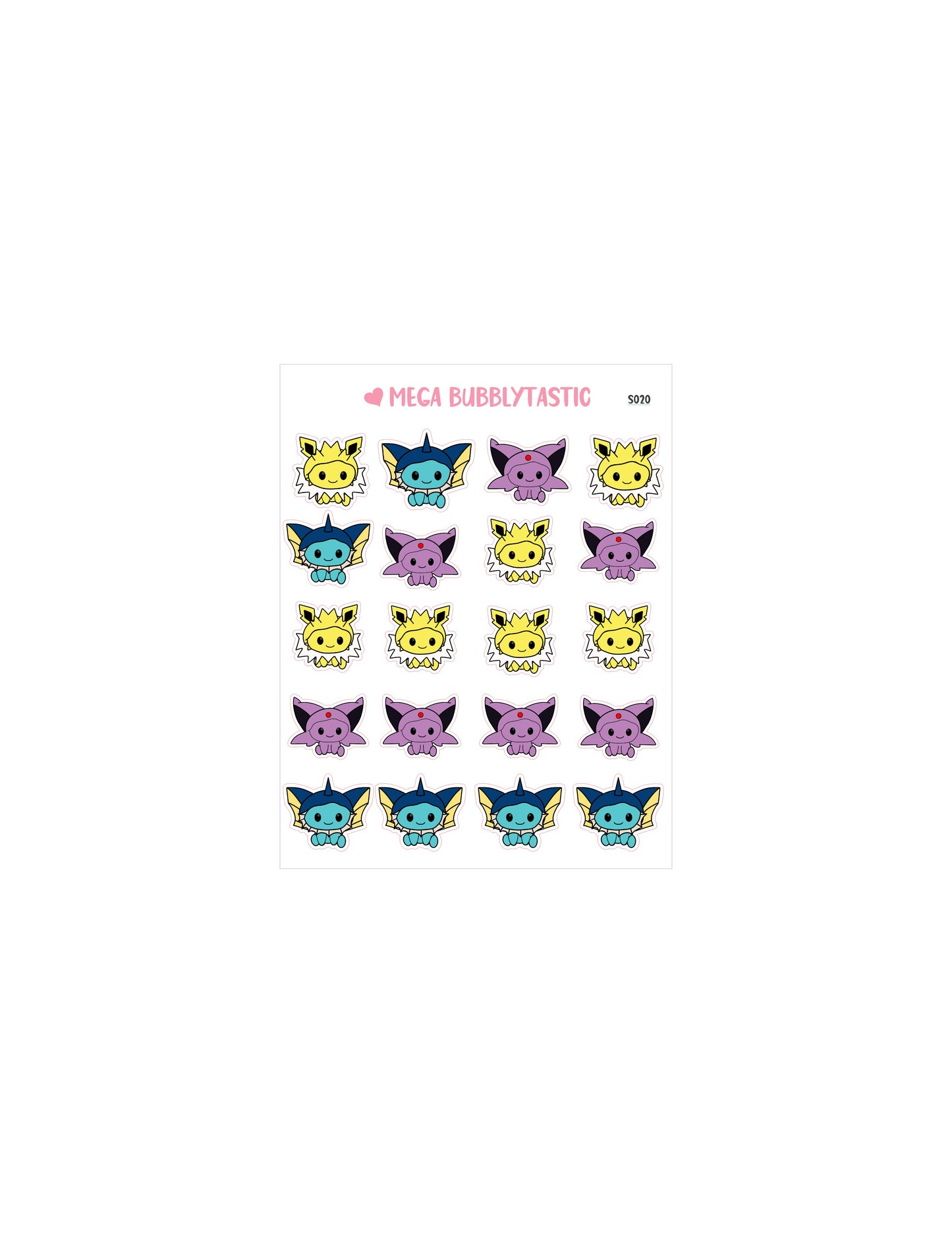 Evolution Cat Kiss Cut Sticker Sheet Ver 2