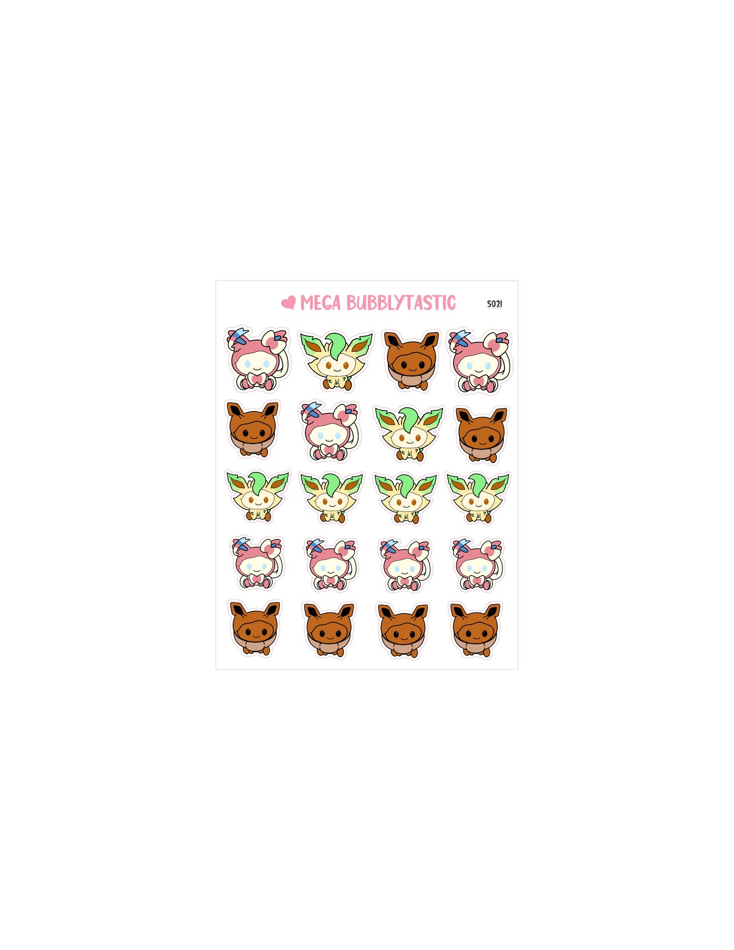 Evolution Cat Kiss Cut Sticker Sheet Ver 3