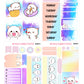 Kawaii Cute Cat Mini Vertical Planner Sticker Kit